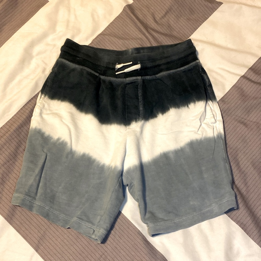 Gray Ombre/Tie Dye Cotton Shorts